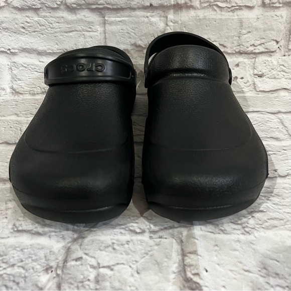 Crocs Bistro Clogs Work Slip & Oil Resistant Men's sz 12 black - Picture 3 of 6